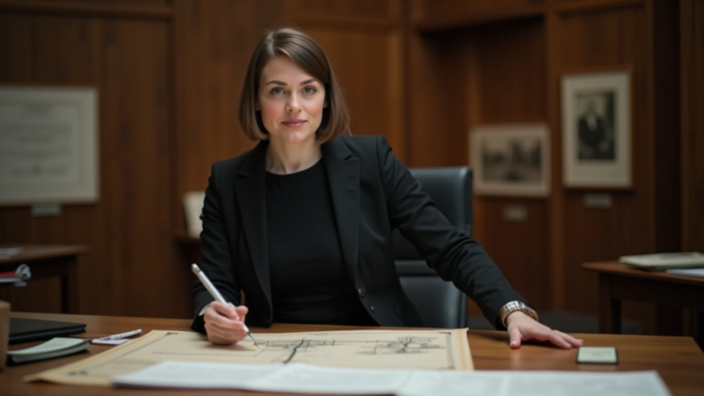 Petra Valentová pracuje s archivními plány historických parků v muzejní pracovně s detaily staré krajinářské architektury